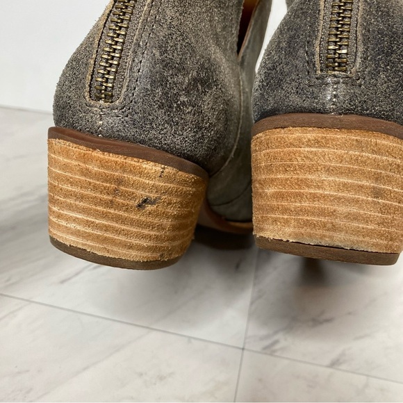Kork Ease Skye Gray Distressed Suede Bootie 11M - Picture 5 of 15